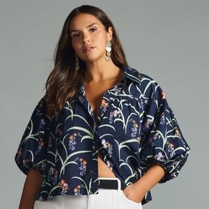 The Zooey Bubble-sleeve blouse. Maeve. Anthropologie